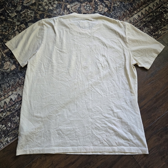 Maison Margiela 100% Organic Cotton Jersey T-Shirt Off-White Cream Ivory Sz XXL - Picture 11 of 11